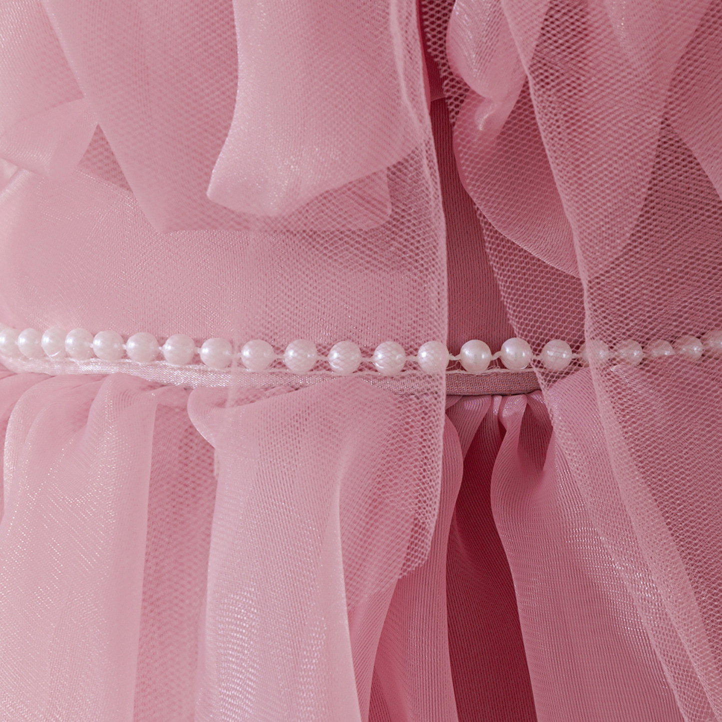 Organza Rosette Short Sleeve Midi Dresses - image 5