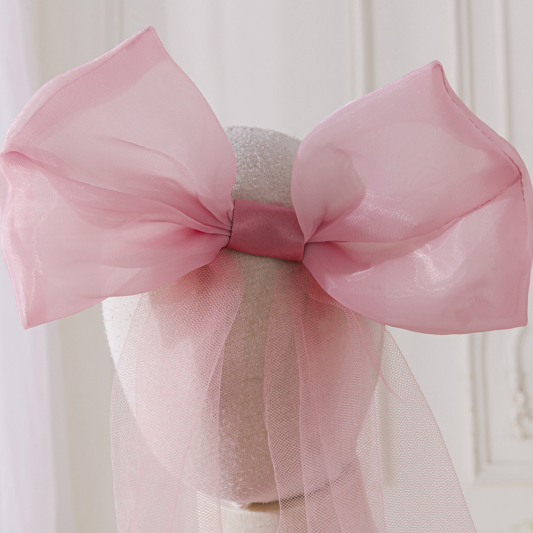 Organza Rosette Short Sleeve Midi Dresses - image 4