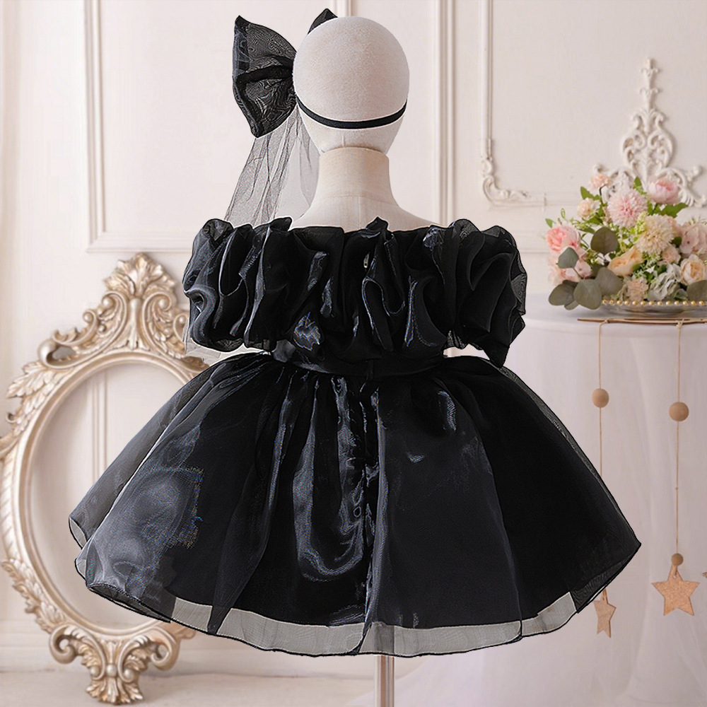 Organza Rosette Short Sleeve Midi Dresses - image 18