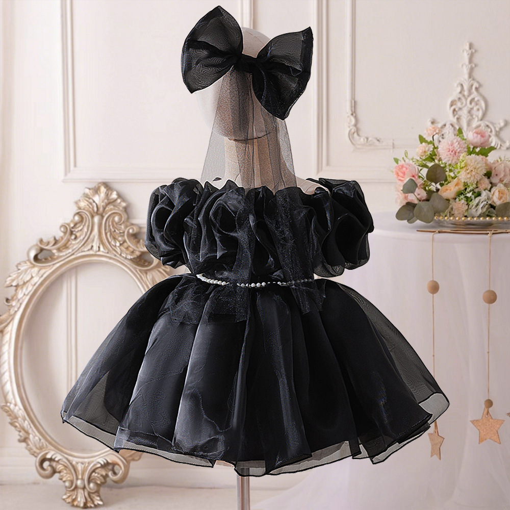 Organza Rosette Short Sleeve Midi Dresses - image 17