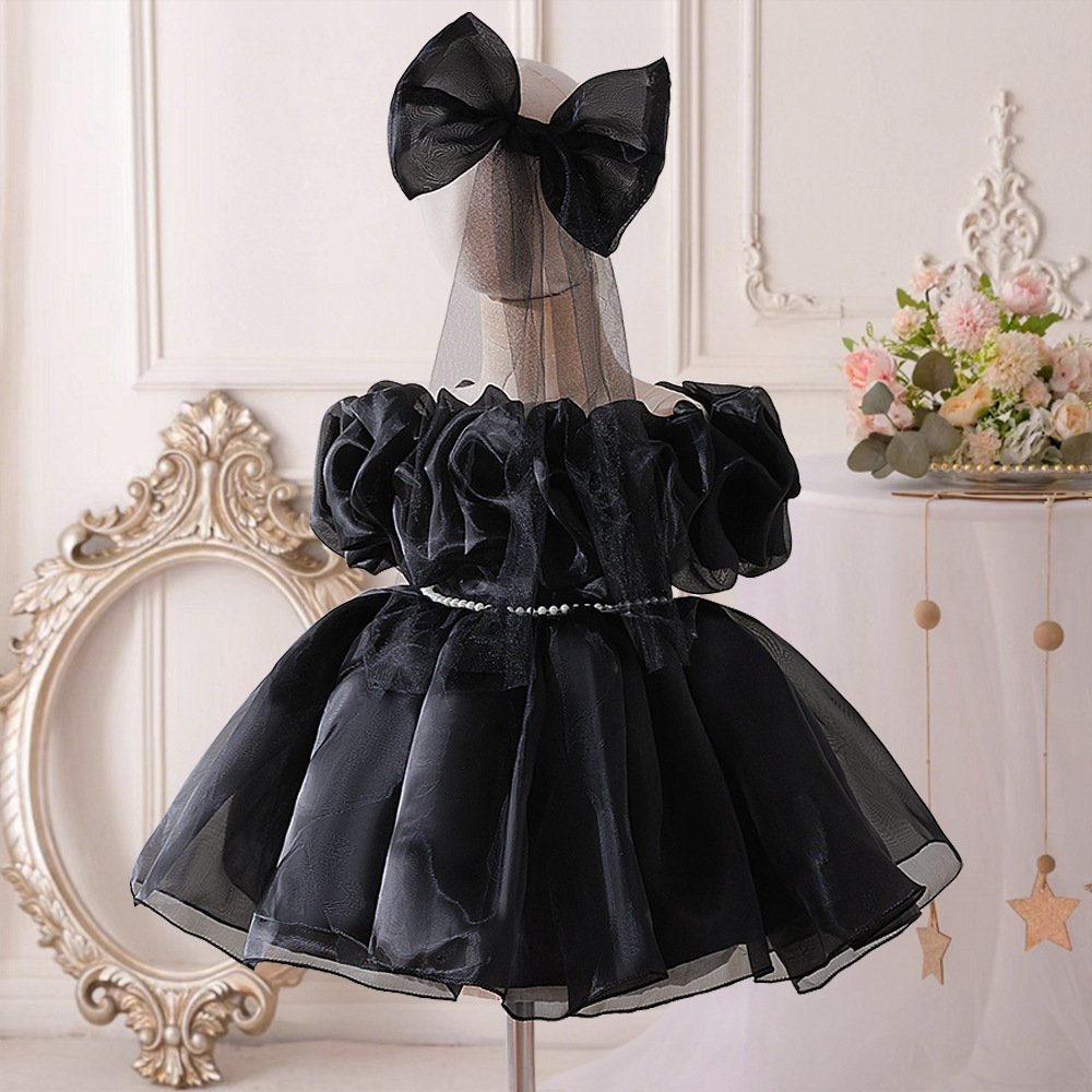 Organza Rosette Short Sleeve Midi Dresses - image 17