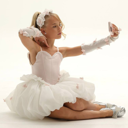 Satin Bow Ballet Sleeveless Short Dresses - image 3