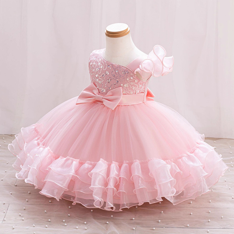 Mesh Bow Folds Sleeveless Mid-long Dresses - image 4