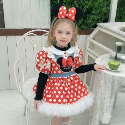 Satin Bow Short Sleeve Midi Dresses With Headbands And Safety  Shorts - image 7