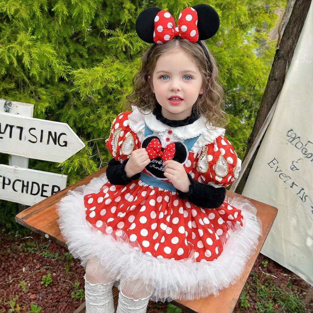 Satin Bow Short Sleeve Midi Dresses With Headbands And Safety  Shorts - image 2