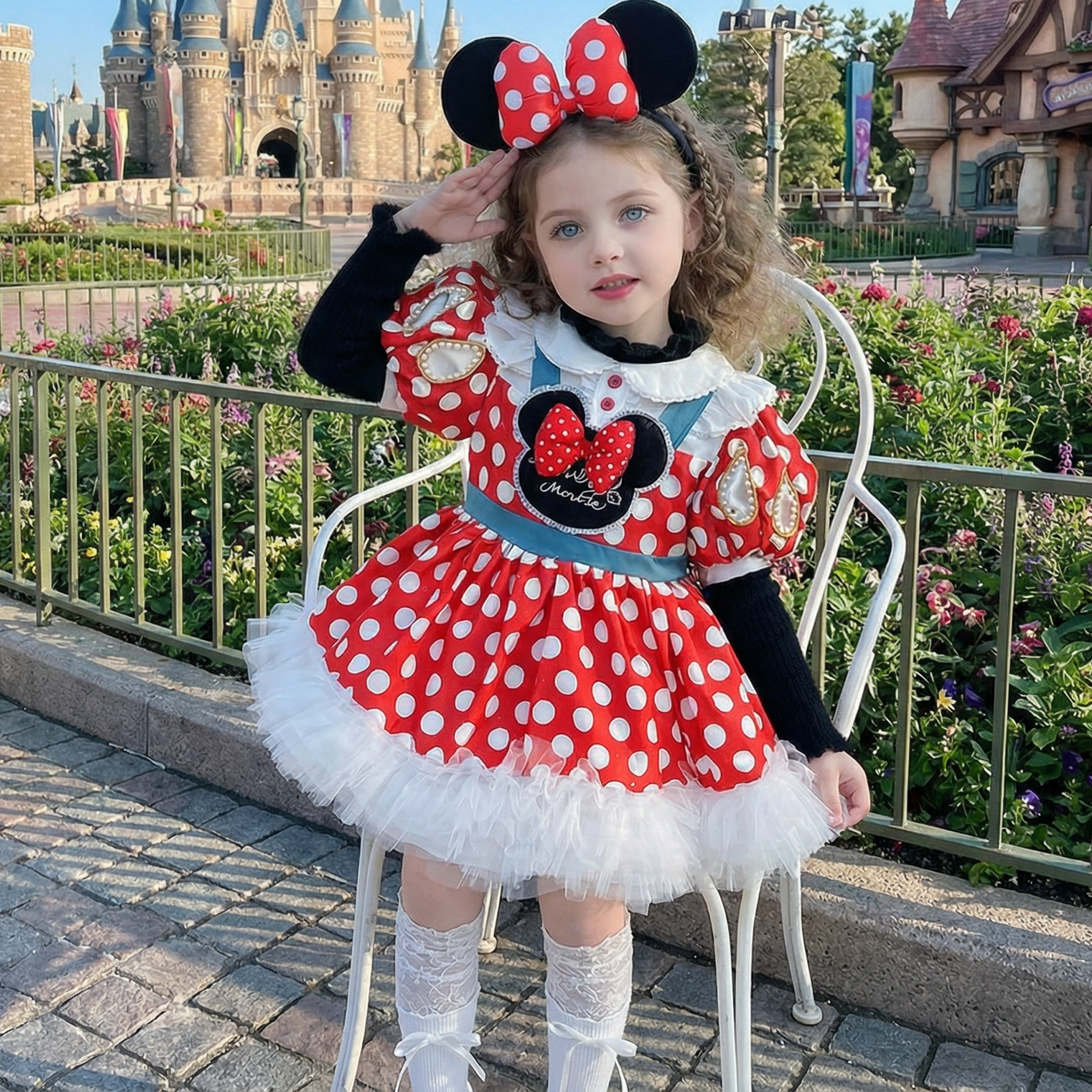 Satin Bow Short Sleeve Midi Dresses With Headbands And Safety  Shorts - Dresses With Headband - 11-12Y - image 1