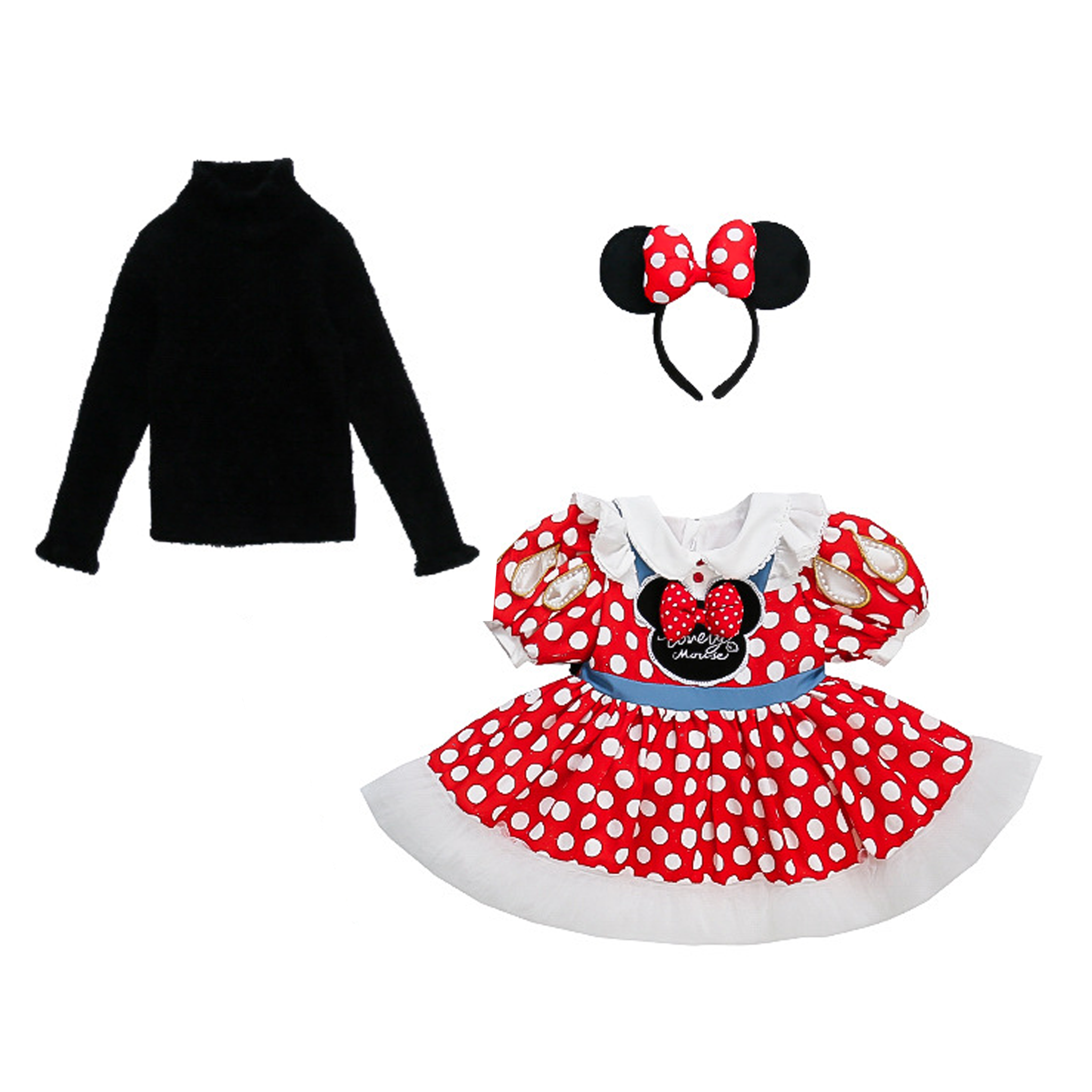 Satin Bow Short Sleeve Midi Dresses With Headbands And Safety  Shorts - Black Tops - 11-12Y - image 12