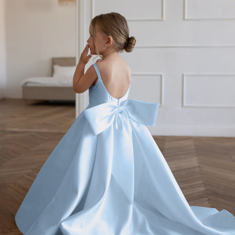 Satin Bow Sleeveless Maxi Dresses - image 42