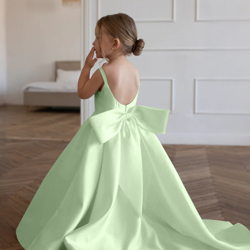 Satin Bow Sleeveless Maxi Dresses - image 47