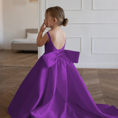 Satin Bow Sleeveless Maxi Dresses - image 50