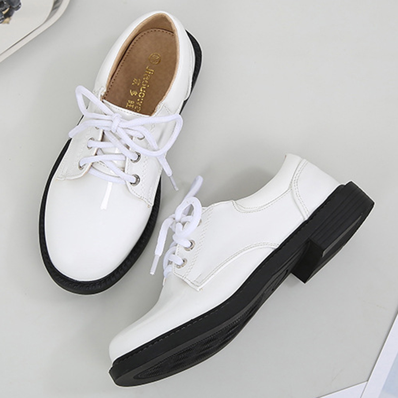 Solid Hook And Loop Round Toe Dress Shoes - image 8