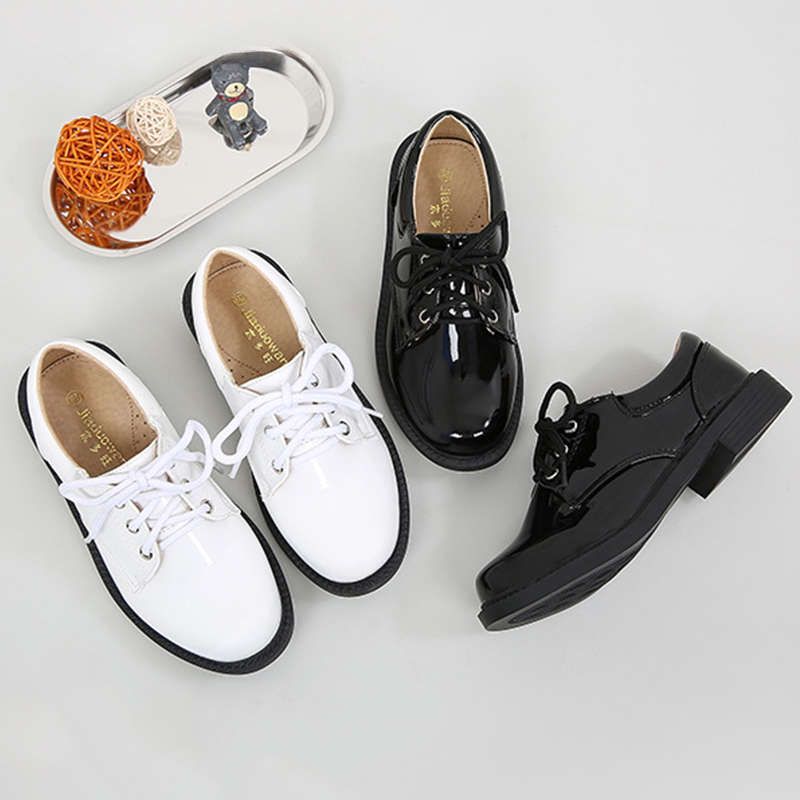 Solid Hook And Loop Round Toe Dress Shoes - image 3