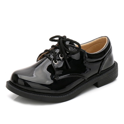 Solid Hook And Loop Round Toe Dress Shoes - image 16