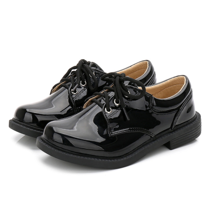 Solid Hook And Loop Round Toe Dress Shoes - image 1