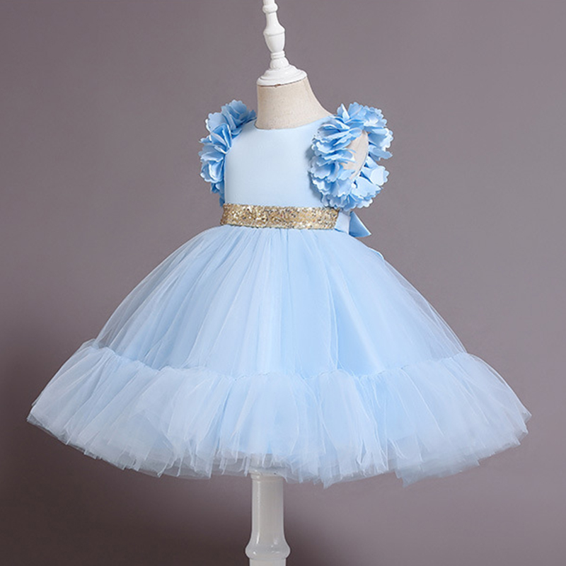 Mesh Rosette Sleeveless Midi Dresses - image 8