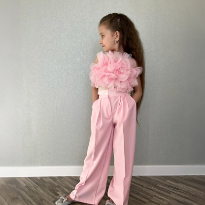 Cotton Folds Sleeveless Regular Two-piece Set - image 2