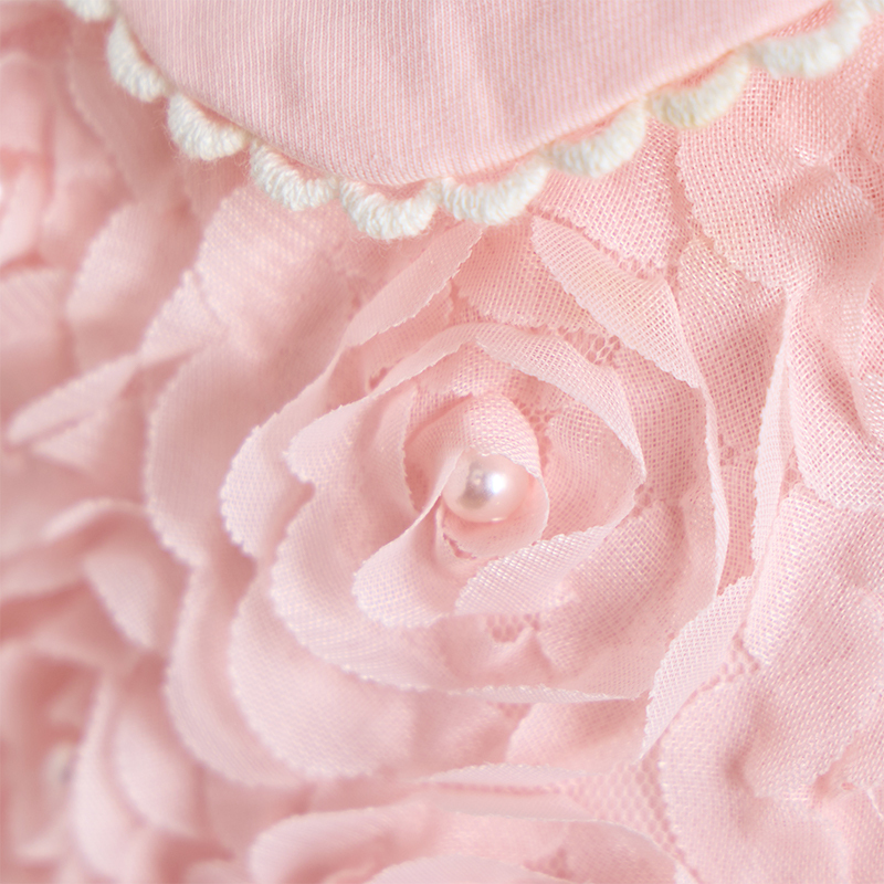 Lace Folds Short Sleeve Midi Dresses - image 4