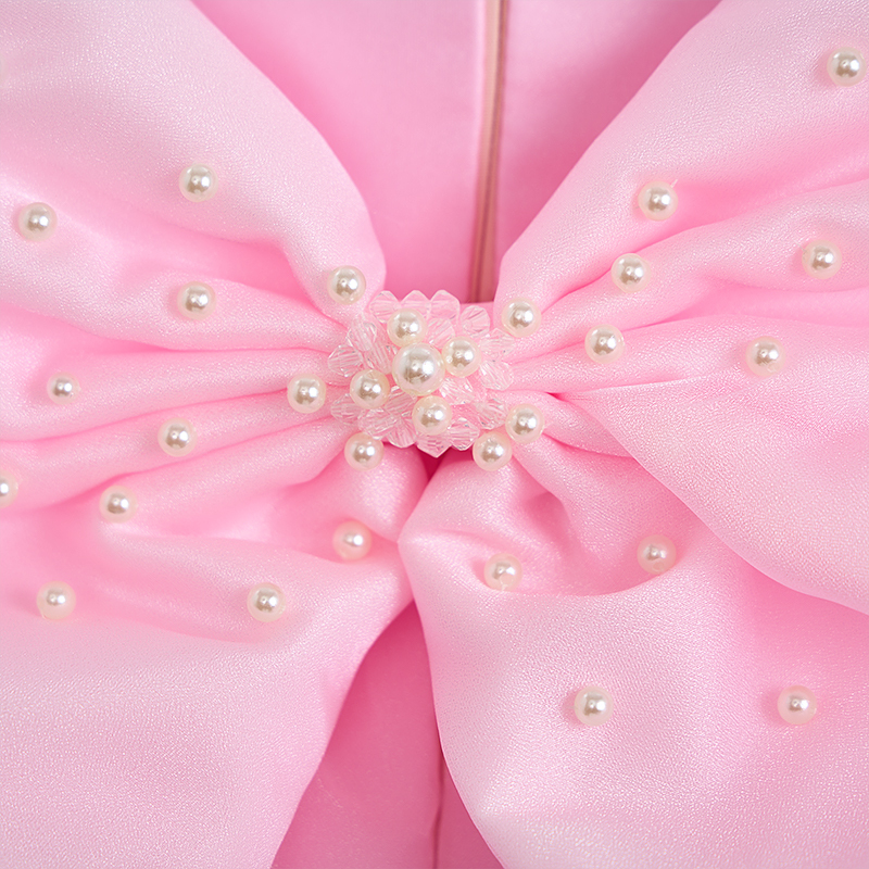 Organza Bow Short Sleeve Midi Dresses - image 4