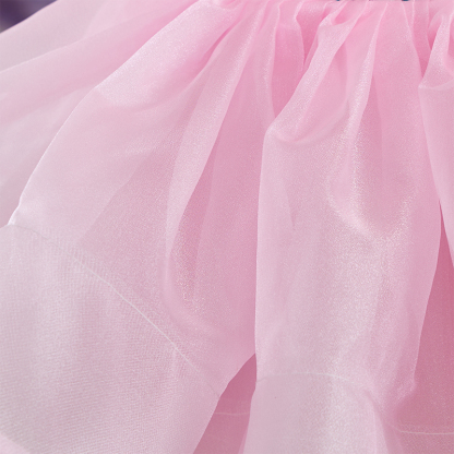 Organza Bow Short Sleeve Midi Dresses - image 3