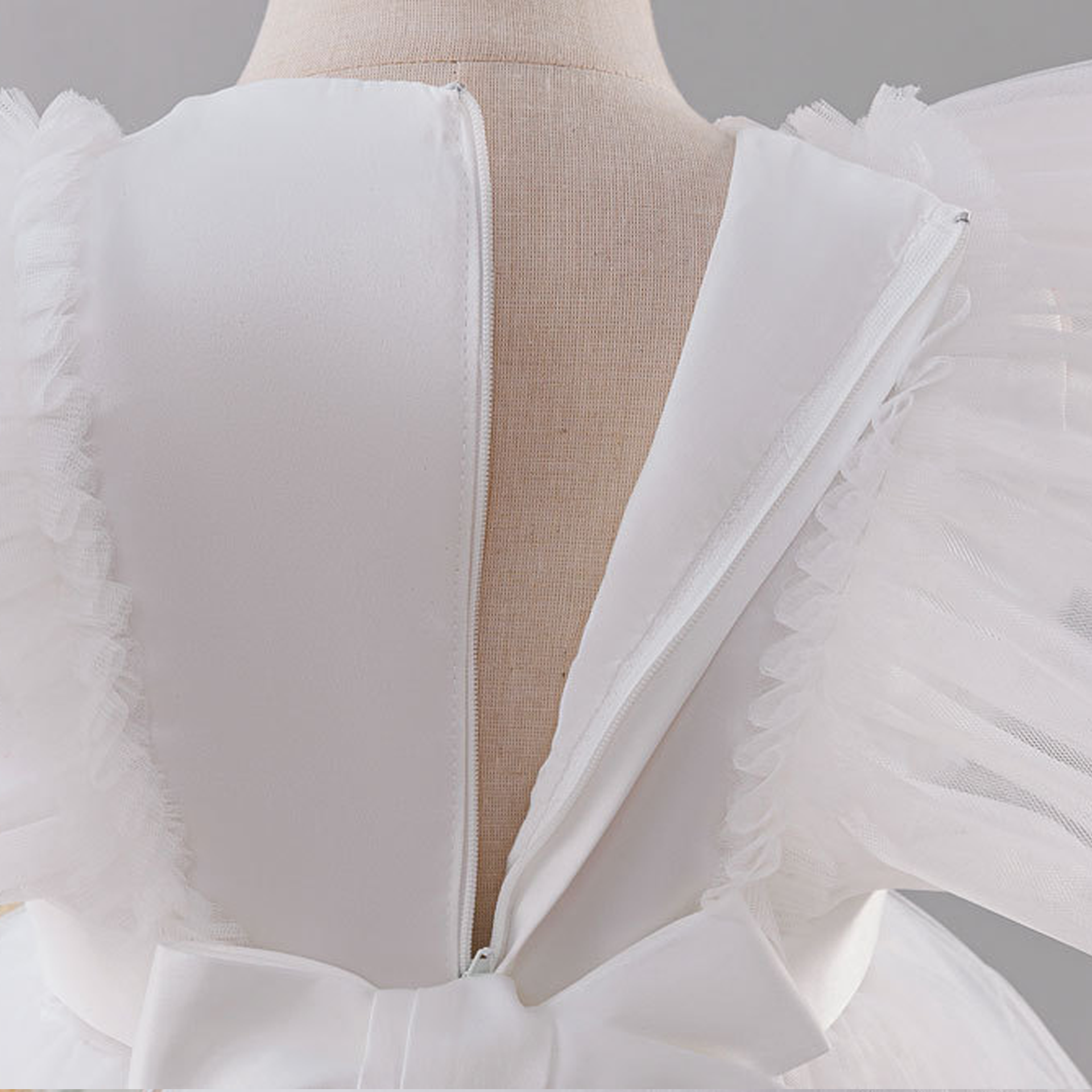 Mesh Applique Cap Sleeve Midi Dresses - image 10