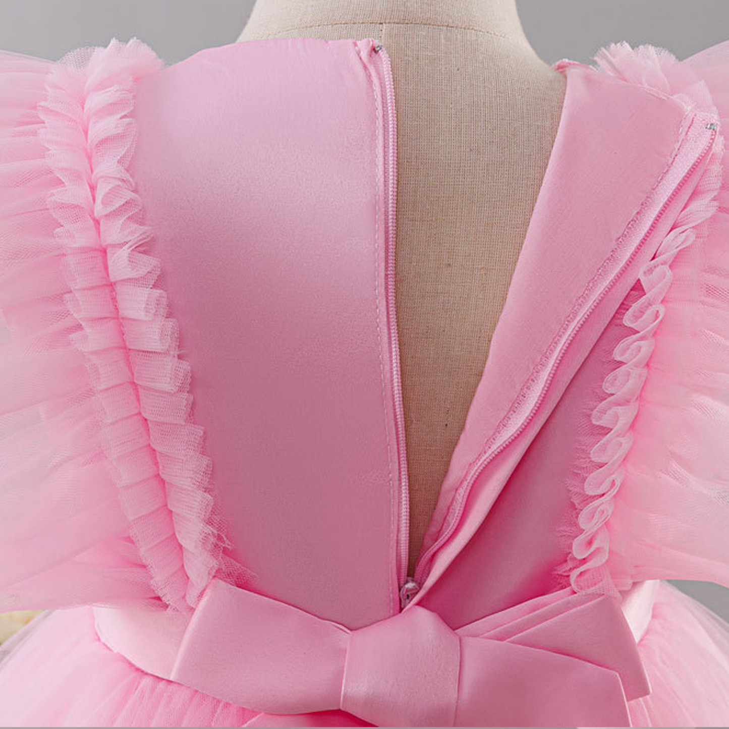 Mesh Applique Cap Sleeve Midi Dresses - image 23