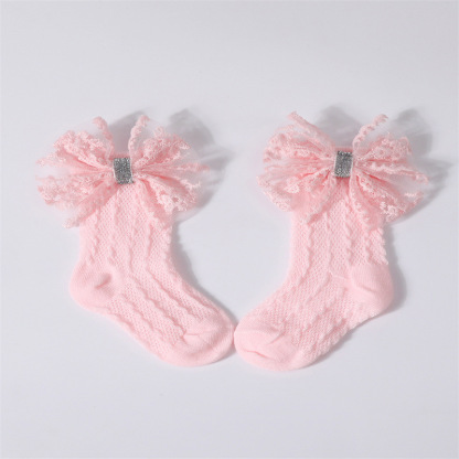 Solid With Bow Socks And Hairband - image 5