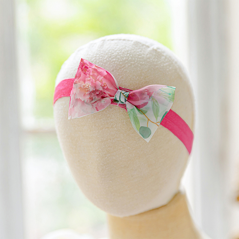 Organza Bow Printing Short Sleeve Midi Dresses - image 17