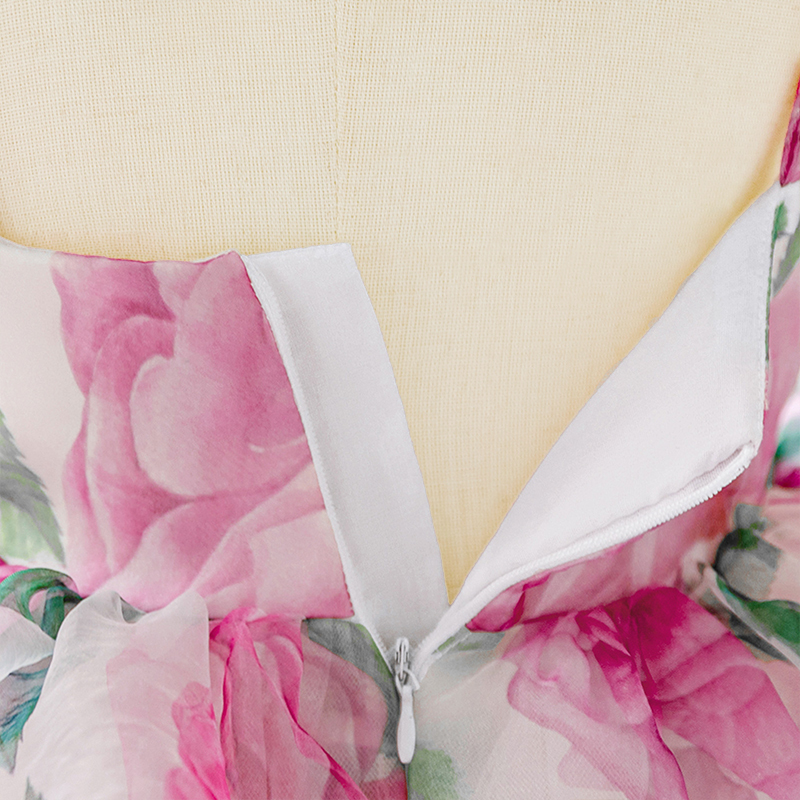 Organza Rosette Sleeveless Midi Dresses - image 8