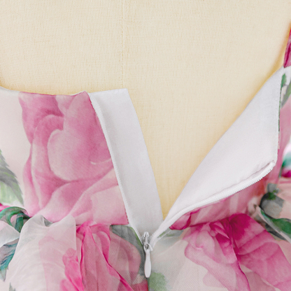 Organza Rosette Sleeveless Midi Dresses - image 8