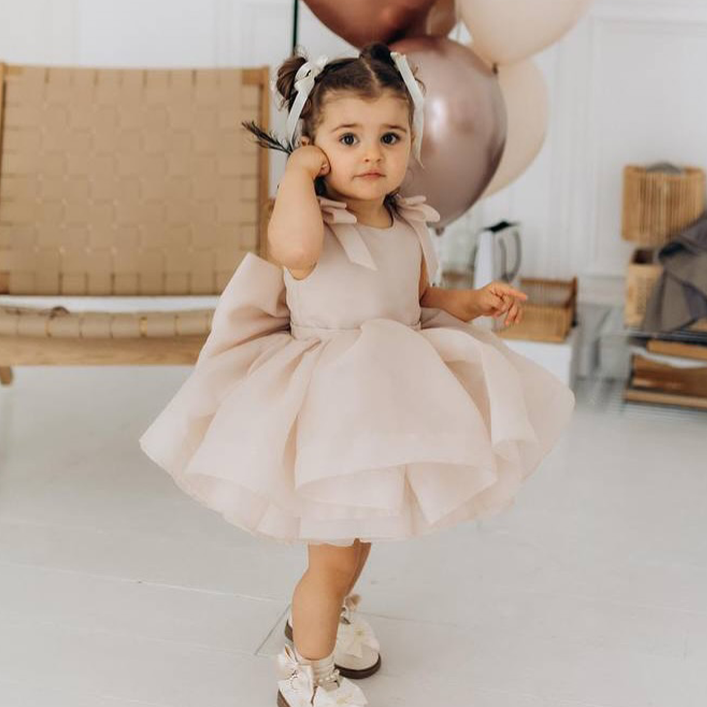 Organza Bow Sleeveless Midi Dresses - image 5