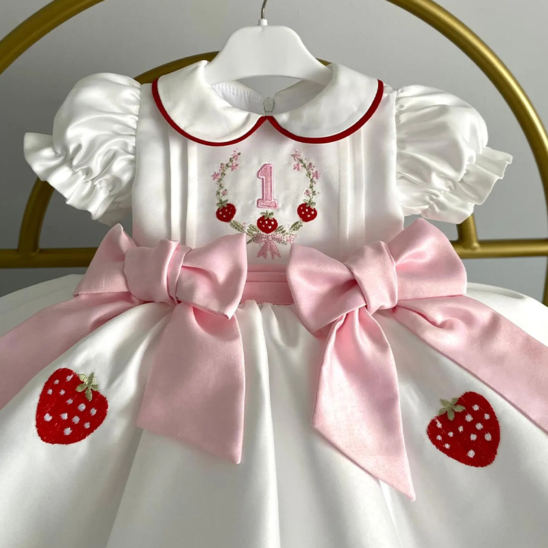 Satin Bow Short Sleeve Midi Dresses - image 5