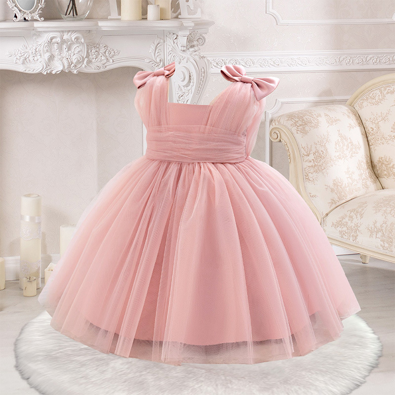 Mesh Bow Sleeveless Midi Dresses - image 2