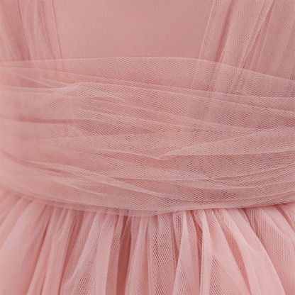 Mesh Bow Sleeveless Midi Dresses - image 5