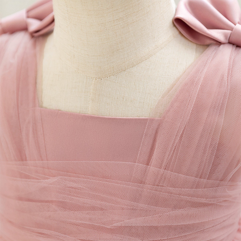 Mesh Bow Sleeveless Midi Dresses - image 4