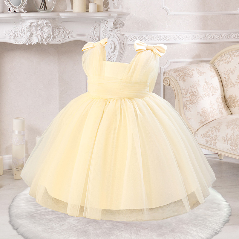 Mesh Bow Sleeveless Midi Dresses - image 9