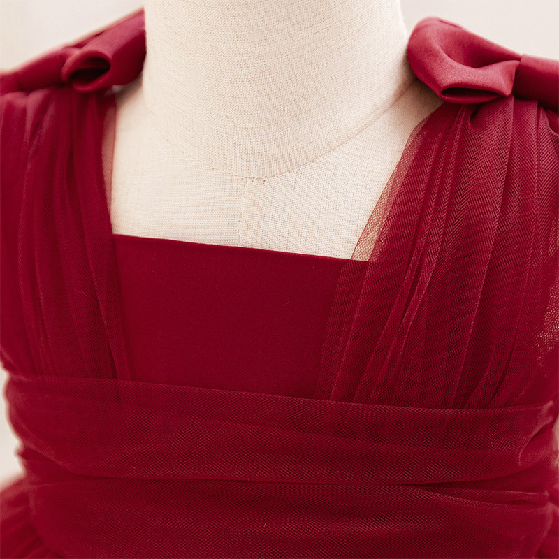 Mesh Bow Sleeveless Midi Dresses - image 17