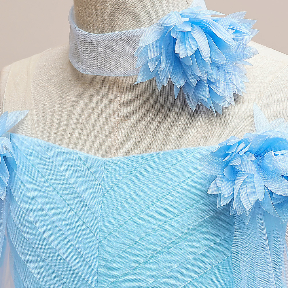 Mesh Rosette Sleeveless Midi Dresses - image 15