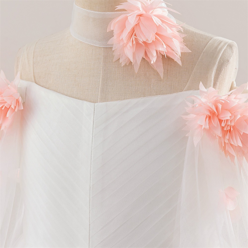 Mesh Rosette Sleeveless Midi Dresses - image 21