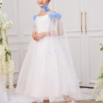 Mesh Rosette Sleeveless Midi Dresses - image 28