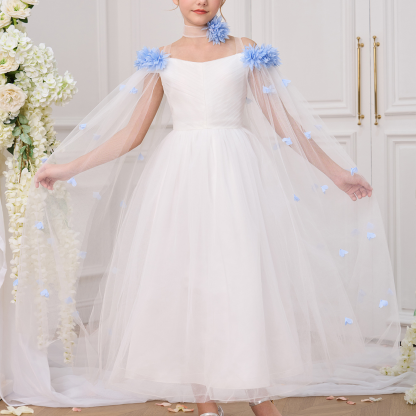 Mesh Rosette Sleeveless Midi Dresses - image 31