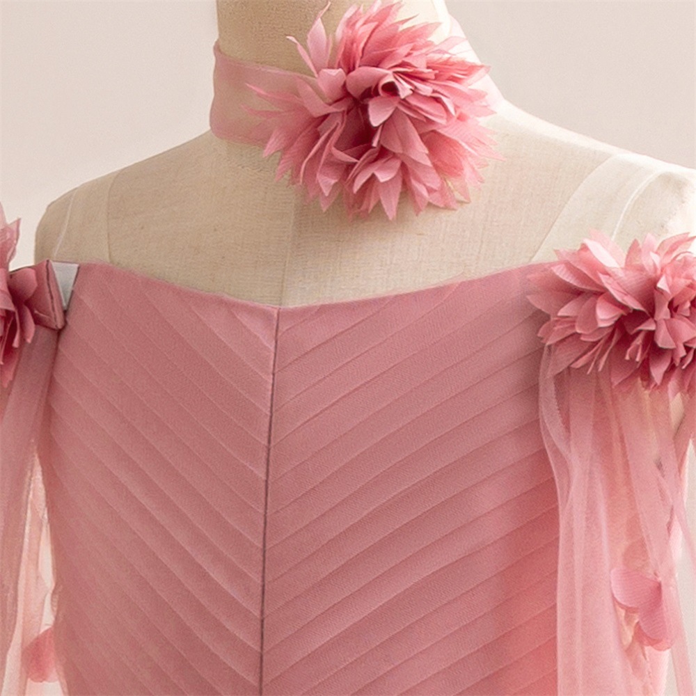 Mesh Rosette Sleeveless Midi Dresses - image 50