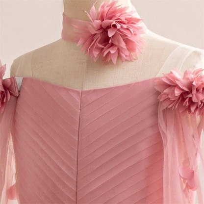 Mesh Rosette Sleeveless Midi Dresses - image 50