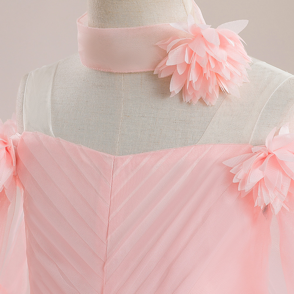 Mesh Rosette Sleeveless Midi Dresses - image 66