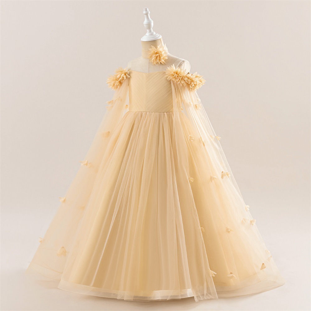 Mesh Rosette Sleeveless Midi Dresses - image 71