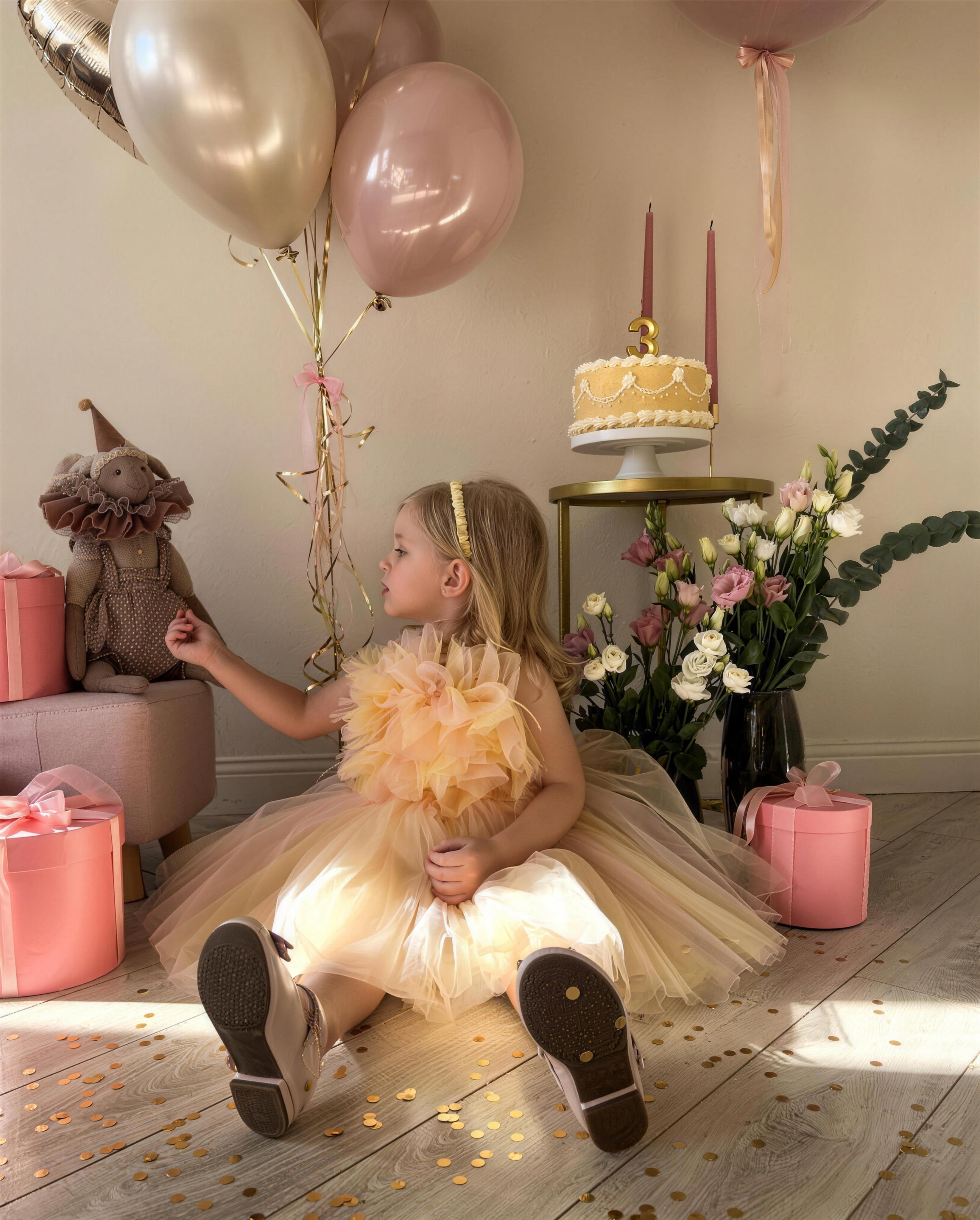 Mesh Rosette Sleeveless Midi Dresses - image 5