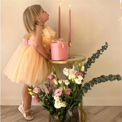 Mesh Rosette Sleeveless Midi Dresses - image 2