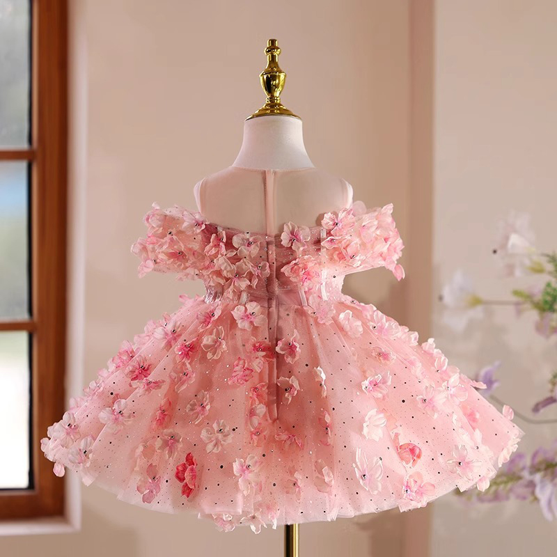 Mesh Rosette Corset Short Sleeve Midi Dresses - image 2