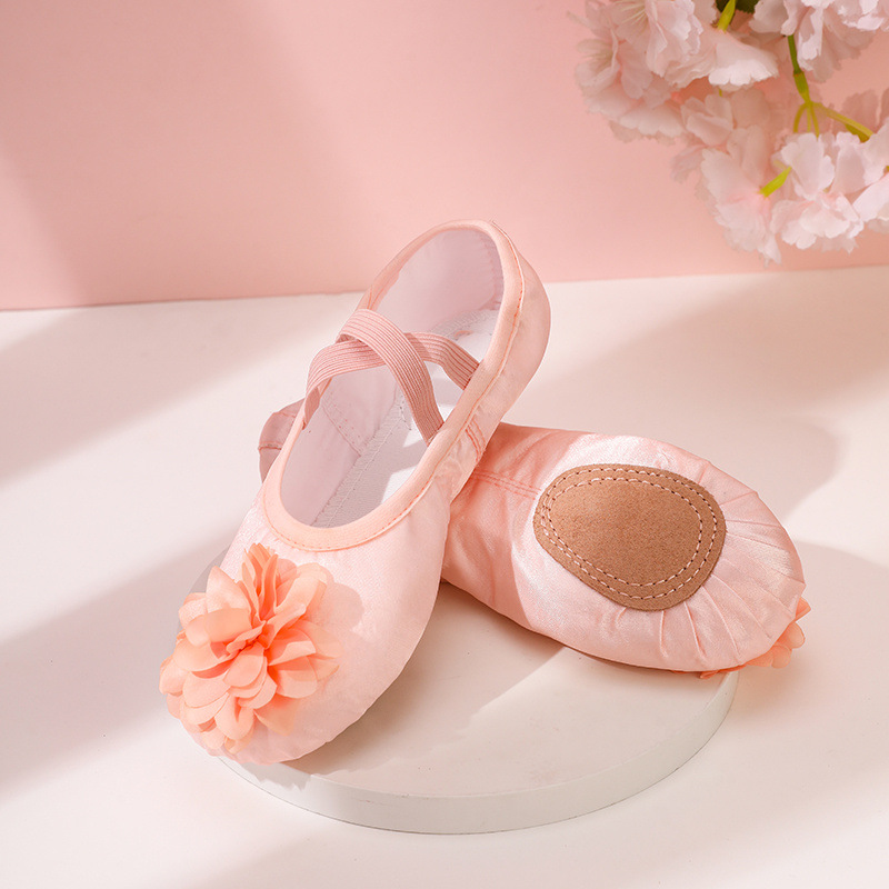 Solid Bow Ballet Round Toe Flats - Flesh Color - Princess Flower - 23.0cm - image 9