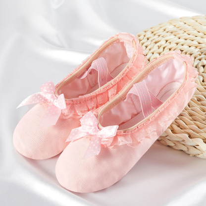 Solid Bow Ballet Round Toe Flats - image 2