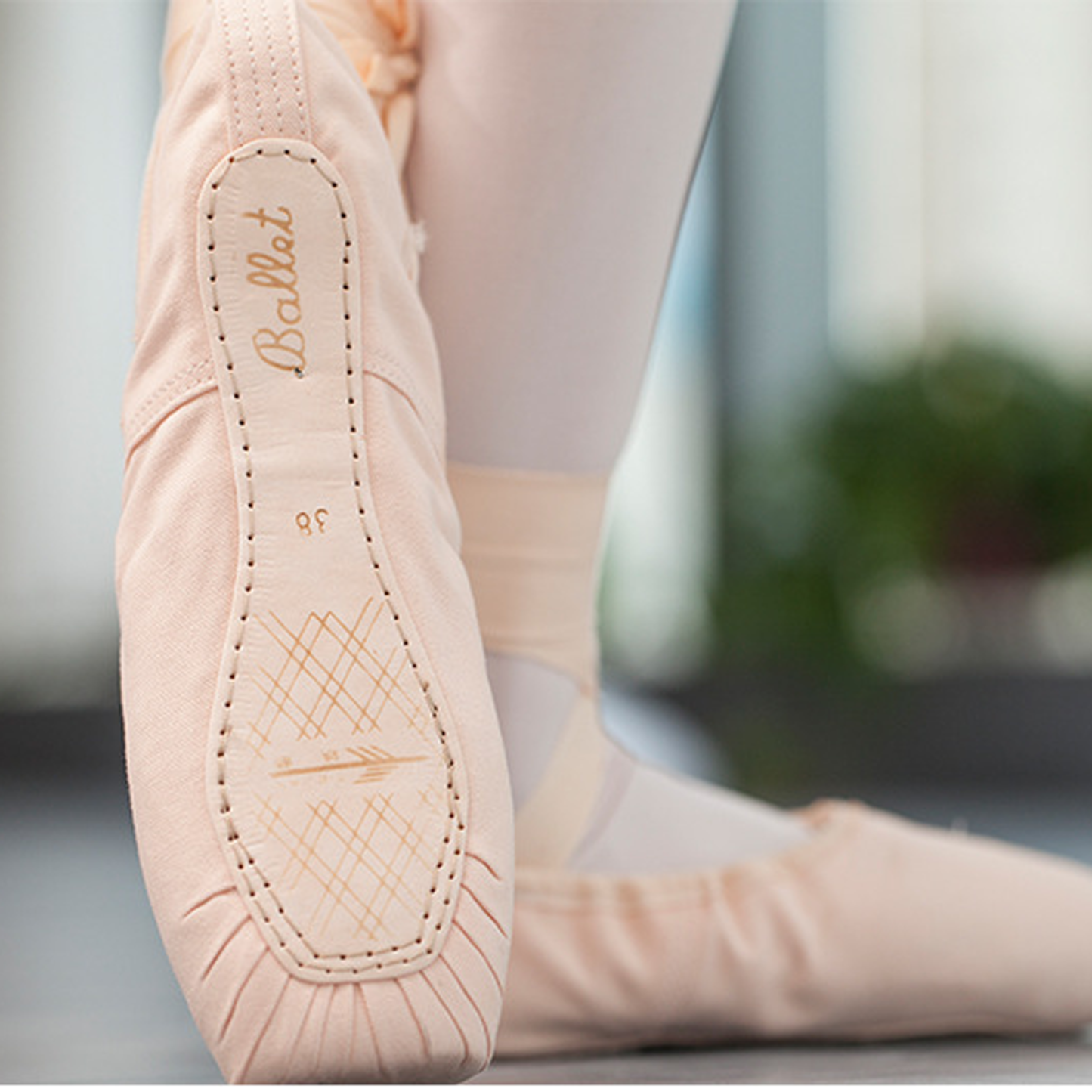 Solid Ribbon Ballet Square Toe Flats - image 7